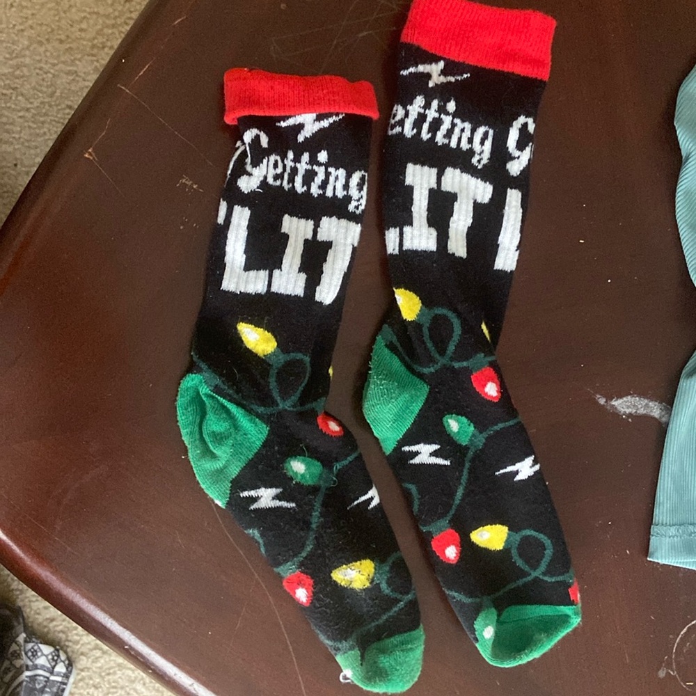 *UNWORN** Christmas Socks